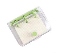 Eawfgtuw for mini 3 Ring Binder Loose Leaf Notebook Refills, 3-Hole Pocket Size Diary Planner for pages for Weekly To Do List, Scrapbooking Album and Small Stationery Journal(green)