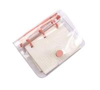 Eawfgtuw for mini 3 Ring Binder Loose Leaf Notebook Refills, 3-Hole Pocket Size Diary Planner for pages for Weekly To Do List, Scrapbooking Album and Small Stationery Journal(Red)