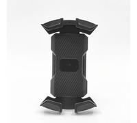 Eawfgtuw For Motorcycle Phone Holder with -Second Lock and Shock Absorption, 360-Degree Rotation Handlebar Mount for Outdoor Scooter, Black Bracket(Rrearview mirror)