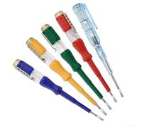 Eawfgtuw for Non-Insulated Voltage Tester Pen 100-500V with Neon Indicator for Live Wire Detection, 2.5mm Chromium Vanadium Steel Blade, Insulated PVC Handle, No