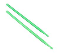 Eawfgtuw For Pair 5A Luminous Drumsticks Glow in the Dark, Fluorescent Stage Drum for Jazz Electronic Drums, Nylon Material with Blue Green Pink(Green)