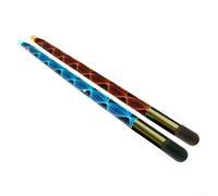 Eawfgtuw For Pair Glow in the Dark Drumsticks 5A Luminous Polymer for Night Performance Stage Shows Party For Effects, Diameter 16mm Length(A Gold)