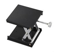 Eawfgtuw For Plastic Lab Jack Lifting with Adjustable Height 2.5-9cm for Physics Chemistry Biology Experiments, 90x90mm Black Level Bracket Tool(original plastic)