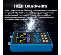 Eawfgtuw For Portable DSO2512G 120MHz Bandwidth Dual Channel Oscilloscope with 500MS/s Sampling Rate, FPGA Chip, 2.5V Waveform Output and 128K Memory Depth for