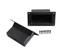 Eawfgtuw For Portable Speaker Handle for Audio Equipment - Recessed Cabinet Handle Made of For Long lasting Plastic, 2 Pack, Black, 20.00 x 15.70 x 5.70 cm (7.86 x(WG13470)