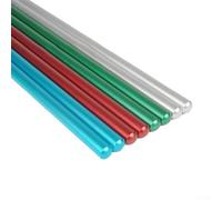 Eawfgtuw For Premium 5A Aluminum Alloy Drumsticks for Jazz Drum and Dumb Drum Pad Practice, Red/Green/Blue/Silver, Pair(Red)