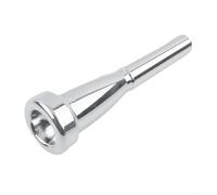 Eawfgtuw For Professional Trumpet Mouthpiece 3C 7C Size for Bach Compatible Instruments, Gold Plated Copper Alloy For Design for Intermediate to(Silver 7C)