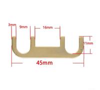 Eawfgtuw For Pure Copper Speaker Connectors 2 Pack - 4-Way DIY Audio Junction Box with Bendable and Straight Connection Pieces for Reliable Wiring, Gold(B)