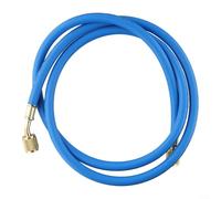 Eawfgtuw For Refrigeration Charging Hose /4 to 5/16 SAE Thread 4.92Ft 800PSI Blue For HVAC Hose with Brass Connectors for R410a R134a Systems