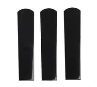 Eawfgtuw For Resin Plastic Saxophone Reeds 2.5 Strength for Alto Sax, For Woodwind Instrument Parts and Accessories, 3 Pack in Black, White, Grey(Black)