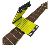 Eawfgtuw For Revolving Guitar String Cleaner Tool for Strings, Fretboard, Bass, Violin, Cello - 4 Pack with Microfiber Cloths, Machine Washable, Compact(Yellow)