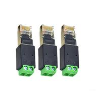 Eawfgtuw for RJ45 to for RS485 Converter, Industrial Network Adapter for Serial Communication, A to PIN4 B to PIN5 Terminal Block, Compact Metal