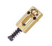 Eawfgtuw For Roller Bridge Saddles for TL Electric Guitar, 6 Pcs Tremolo Saddle Replacement Set, Zinc Alloy Chrome Color (Silver/Black/Gold), 22.2 x 10.5mm(Gold)