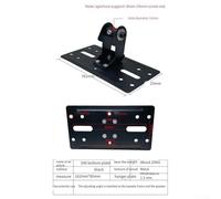 Eawfgtuw For Rotatable Metal Speaker Mount Adapter for DJ and Home Audio Equipment, 35mm Pole Compatible, Black, Fits 162-175mm Sizes(309)