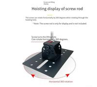 Eawfgtuw For Rotatable Metal Speaker Mount Adapter for DJ and Home Audio Equipment, 35mm Pole Compatible, Black, Fits 162-175mm Sizes(606 omnipotent)