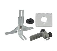 Eawfgtuw for Router Edge Guide Template Trimmer Straight Guide Attachment for 3710 3709 3701 3703 Trimming Machine, Metal and Plastic Construction, Easy to Install for(4PCS/Set)