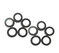 Eawfgtuw for Rubber Sleeve for Power Tool Bearing 607, 22mm Outer Diameter 19mm Inner Diameter, Black, Compatible with Angle Grinder Electric Hammer, 10 Pcs