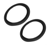 Eawfgtuw For Rubber Speaker Foam Repair Kit for 4/5/6.5/8/10/12 Inch Woofer Surround For Edge Replacement, 2 PCS, Black, Compatible with DIY Speaker Repair(12inch)