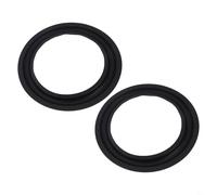 Eawfgtuw For Rubber Speaker Foam Repair Kit for 4/5/6.5/8/10/12 Inch Woofer Surround For Edge Replacement, 2 PCS, Black, Compatible with DIY Speaker Repair(6inch)