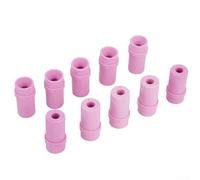 Eawfgtuw for Sandblaster Ceramic Nozzle Tip Set, 10pcs Sandblasting Replacement Nozzles 4.5-7mm Bore for Air Siphon Sand Blasting Equipment, Long Lasting Wear-Resistant Pink(7mm)