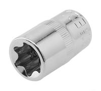 Eawfgtuw for Socket Screwdriver Set for E10 E12 E14 E16 E18 E20 E22 E24 for Torx Fasteners, /2 Inch Drive Female Bit for Ratchet Wrench or Bent Rod Hand Tool, High(E20)