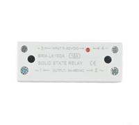 Eawfgtuw For Solid State For Relay 10A DC to AC Control 3-32VDC Input 24-480VAC Output with Integrated Heat Sink for 35mm Rail Mounting, LK10DA