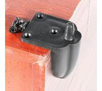 Eawfgtuw For Speaker Stand Feet Spike 8 Pack - Damping Isolation Base Pads for Loudspeaker Stands, 15mm Height, ABS Construction, Silver/Black(Black)