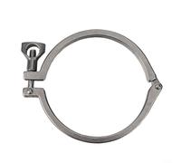 Eawfgtuw For Stainless Steel Sanitary Tri Clamp with Clover Ferrule for Pharmaceutical and Food Industry Applications in .5", 2", 2.5", 3", 3.5", 4" Sizes(4 inch)