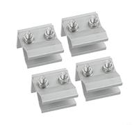Eawfgtuw for Stainless Steel Solar Panel Mounting Bracket Set for Roof, RV and Boat Installation, Clear Anodized Finish, 4 Pcs(4pcs)