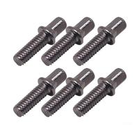 Eawfgtuw For Standard Exterior Square Screws for Snare Drum - M6 Metal Tension Rod Hardware, 20/25/30mm Length (6PCS, Silver) Compatible with Bass and For Jazz(M6 20MMM)