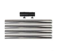 Eawfgtuw for Starlink Pole Mount Kit with Stainless Steel Round Tubes and Aluminum Alloy Adapter, 4-Section Extension Pipe for Gen 2 for Gen 3 V2, Adjustable(A)