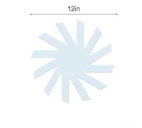 Eawfgtuw For Storage Basket Template for DIY Sewing, Woven Spiral Design with Ruler for Quilting and Craft Projects, 8/12/15 Inch PET Material Home(12 inch)