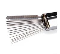 Eawfgtuw For String Saw Rods for Guitar Nut Slotting 0.4-.6mm Luthier Filing Tools Set with 13 Files Stainless Steel for Bone and Plastic Bridges Compatible