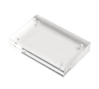 Eawfgtuw For Transparent Acrylic Photo Frame Magnetic Display Stand with 8+8mm Thick Construction for 4x6cm to 14.8x21cm Picture Sizes, Home and Office(5.5x8.2cm)