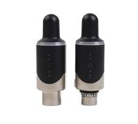 Eawfgtuw For UHF Wireless System for Dynamic Microphone, XLR Wireless Transmitter Receiver Converter with 50m Range, 6-8 Hours Battery Life, Metal Build, for