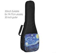 Eawfgtuw For Ukulele Bag for 21/23/26/30 inch Guitar, Waterproof Portable Storage with Oxford Fabric, Lightweight Case for Ukulele 21 23 26 Inch and 30in(30inch)