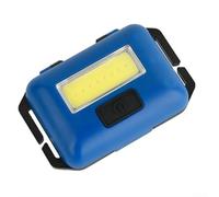 Eawfgtuw For Ultra Lightweight COB Head Torch, Hands For Running Light with 3 Modes for Jogging Cycling Hiking Fishing, Adjustable Forehead Lamp for Adults and Kids (Batteries Not(Blue)