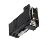 Eawfgtuw For VGA to For RJ45 Adapter for CAT5e/For CAT6 Cable - Bi-Directional Signal Transmission, No External Power Required, Shielded with Nickel-Plated Ports,