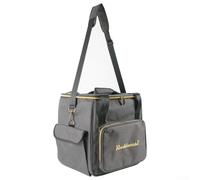 Eawfgtuw For Vinyl Record Carrying Bag for 12-Inch Records, Waterproof Storage Case with Shoulder Strap, Holds 45 LPs, Organizational Pockets, Dustproof