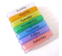 Eawfgtuw for Weekly Pill Box 7 Day Medicine Organizer with 28 Compartments, Daily Medication Reminder Tablet Storage Container