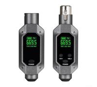 Eawfgtuw For Wireless XLR Transmitter and Receiver System for Dynamic Microphone, 24-Bit Audio, 30Hz-15kHz Frequency For Response, Up to 100ft Range,