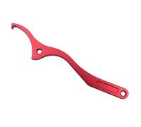 Eawfgtuw General Motorcycle Rear Shock Absorber Adjustment Wrench, Aluminum Alloy Suspension Ring Tightener Tool, for PDS Shocks Automotive Chassis(Red)