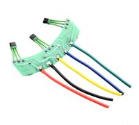 Eawfgtuw Hall Sensor 120 Degree PCB with Cable for 43F Sine Wave Motor, Green Circuit Board Replacement Part for Tricycle Differential Motor and Two Wheel Motors