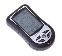 Eawfgtuw Handheld Digital Altimeter Barometer For Compass Thermometer, Pocket Weather Station with Backlight for Hiking Camping Mountain Climbing Travel, Black