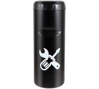 Eawfgtuw Hard Shell For Bike Tool Storage Container, 0.8L Waterproof Cycling Repair Kit Holder with Wide Opening, Portable Water Bottle Case for Standard Cages, Black