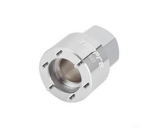 Eawfgtuw High Carbon Steel Bicycle Crankset End Cap Bolt Extractor Tool for FSA Bike Crank Wrench M27 Self-Extracting Screw Cover Remover Installer Silver