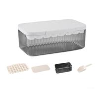Eawfgtuw Ice Making Box - Press Type Simply Release Mechanism With Lid Dishwasher Safe For Kitchen Home Party Cocktail Fruit Herb Drinks(White)