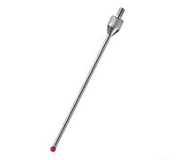 Eawfgtuw Indicator Probe for Dial Indicator, M2.5 Thread Extension Rod for Micrometer Height Gauge, Steel Point with 0.01 Resolution, Silver(M2.5*D2*L50/1)