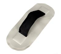 Eawfgtuw Inflatable Boat Grab Handle PVC Surfboard Handrail Replacement, Dinghy Side Mount Armrest for Canoe For Yacht, Sturdy Wide Base Grip, 25.8x10cm, Black(gray)