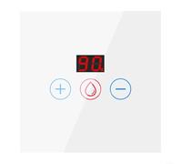 Eawfgtuw Intelligent Immersion Heater Timer Switch, 40A WIFI Heater Segment Timer Switch | Intelligent Wall Touch Boiler Switch | Voice And APP Control | Intelligent Life Remote Control(white)